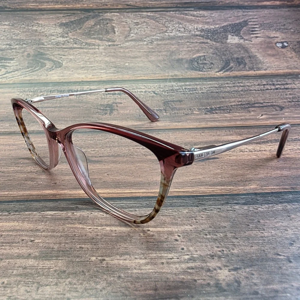 Anne Klein AK5090 Merlot Cat Eye Eyeglasses Frames 54-16-135 Purple Tortoise
